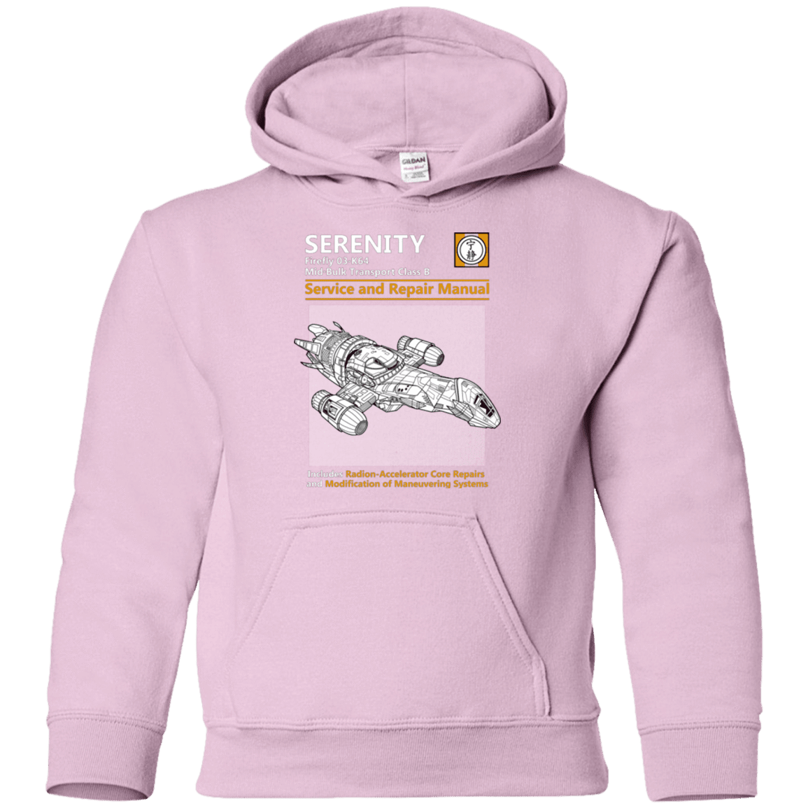 Sweatshirts Light Pink / YS Serenity Service And Repair Manual Youth Hoodie