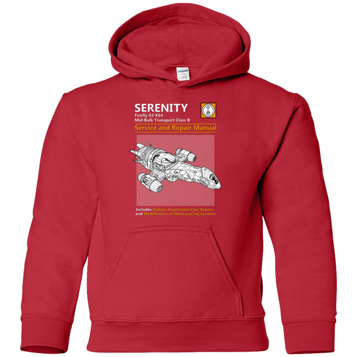 Sweatshirts Red / YS Serenity Service And Repair Manual Youth Hoodie