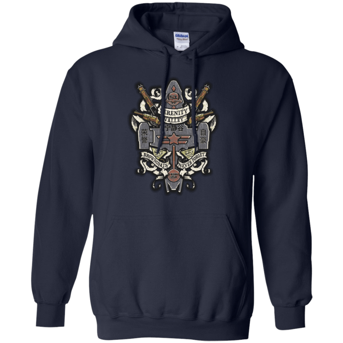 Sweatshirts Navy / Small Serenity Valley Memorial Pullover Hoodie