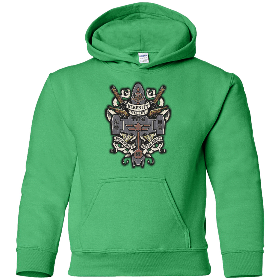 Sweatshirts Irish Green / YS Serenity Valley Memorial Youth Hoodie