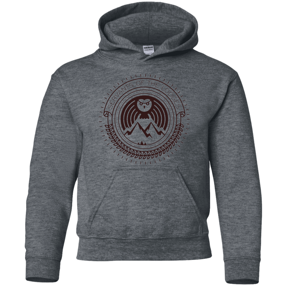 Sweatshirts Dark Heather / YS SERVANTS Youth Hoodie