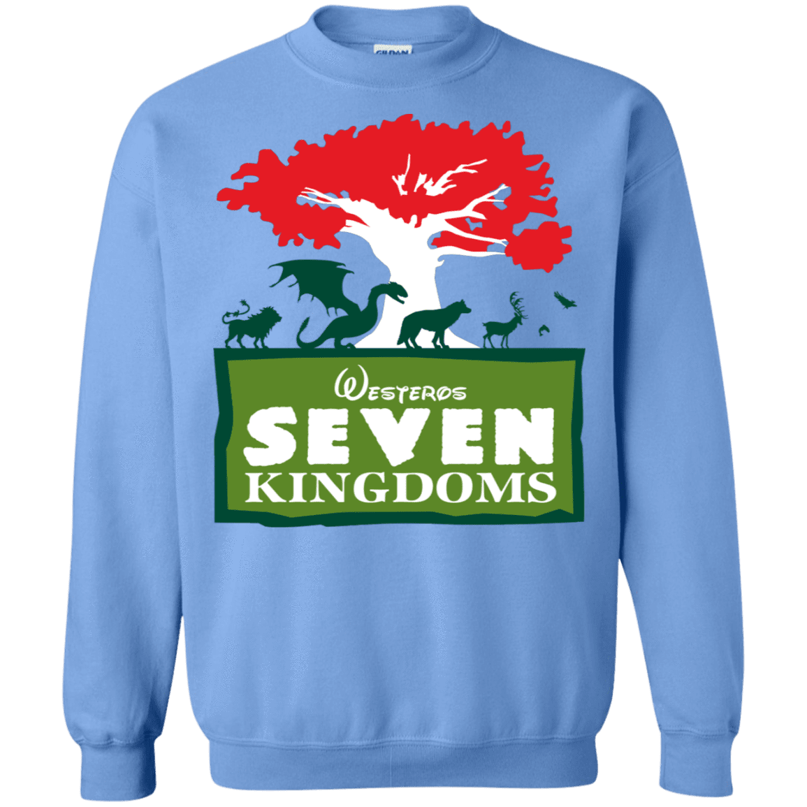Sweatshirts Carolina Blue / S Seven Kingdoms Crewneck Sweatshirt