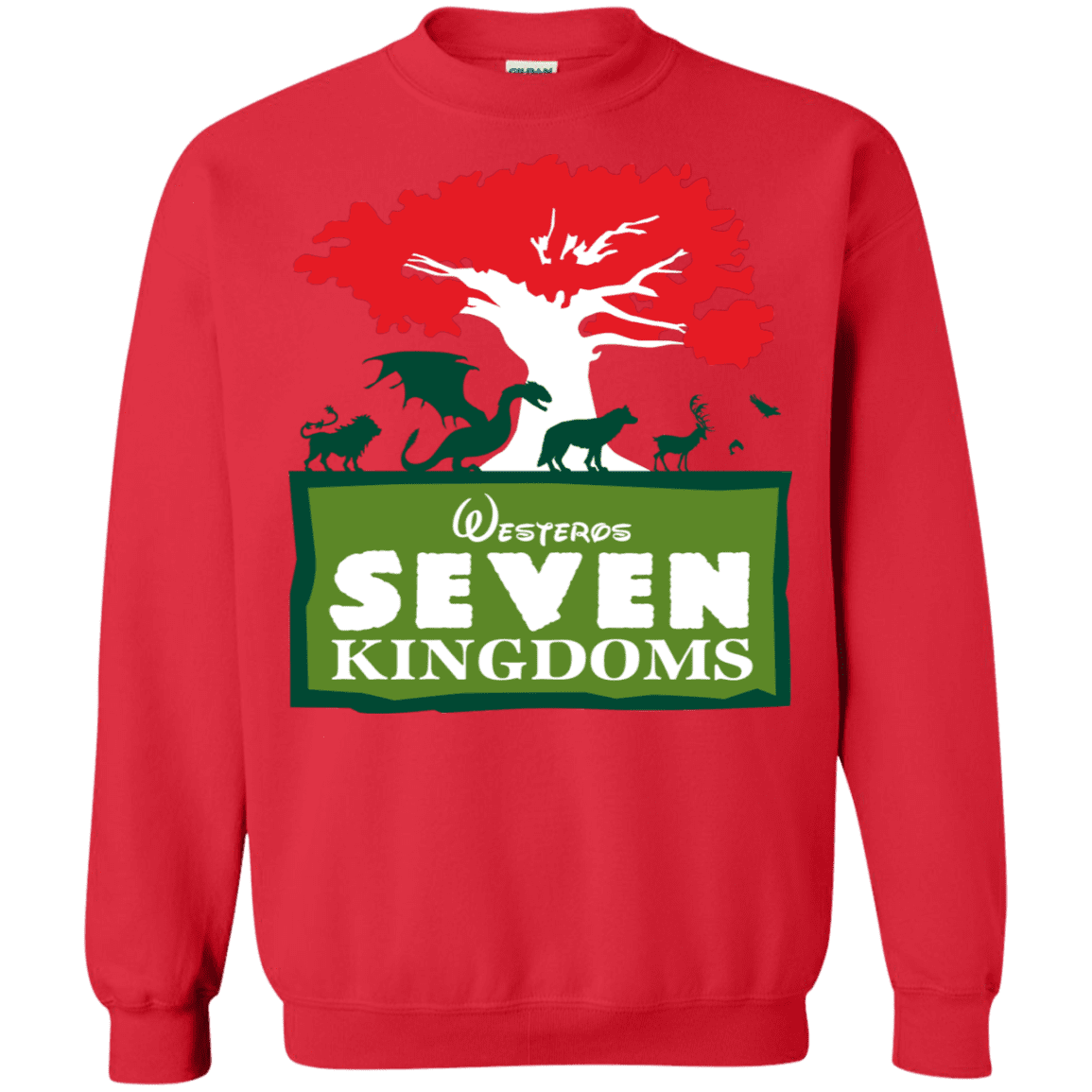 Sweatshirts Red / S Seven Kingdoms Crewneck Sweatshirt