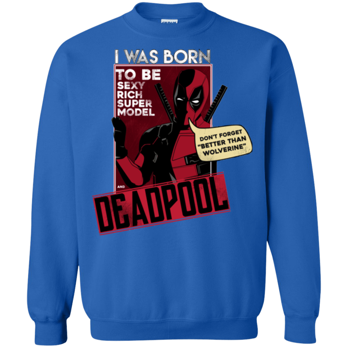 Sweatshirts Royal / S Sexy Rich Super Model Crewneck Sweatshirt