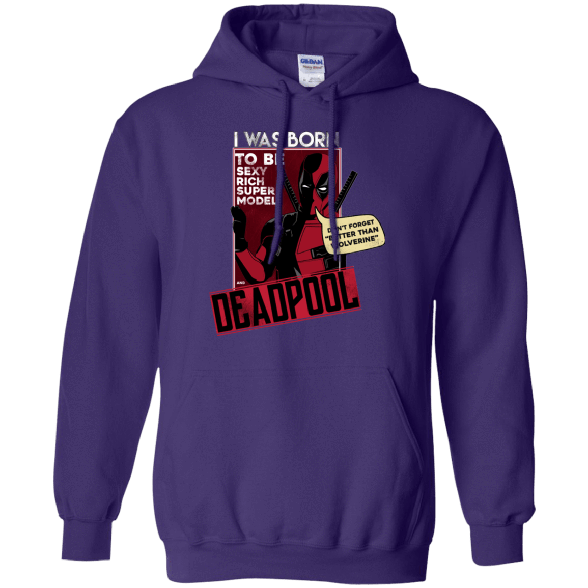 Sweatshirts Purple / S Sexy Rich Super Model Pullover Hoodie