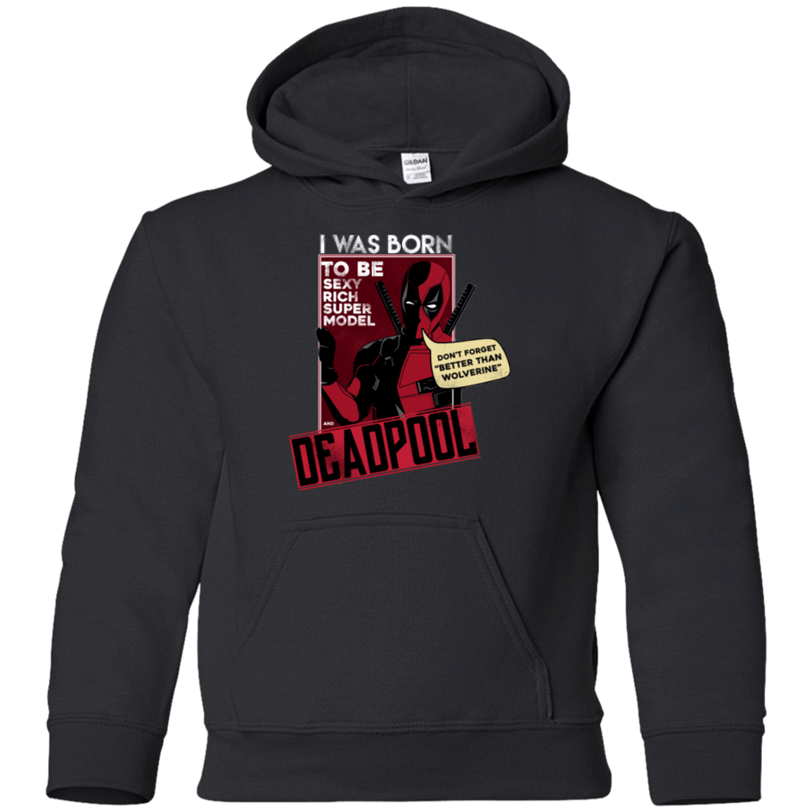 Sweatshirts Black / YS Sexy Rich Super Model Youth Hoodie