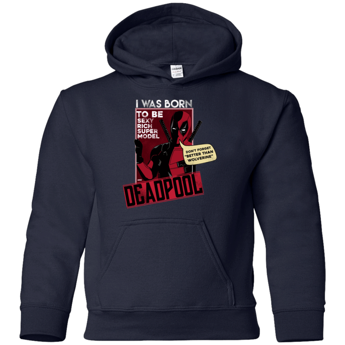 Sweatshirts Navy / YS Sexy Rich Super Model Youth Hoodie