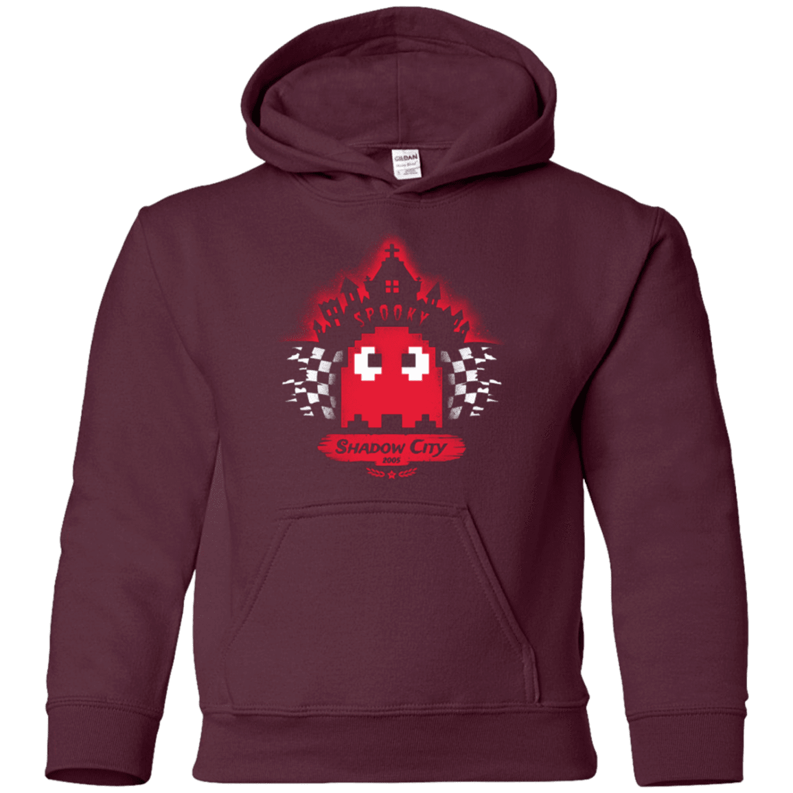 Sweatshirts Maroon / YS Shadow City Youth Hoodie