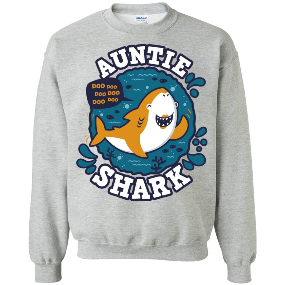 Sweatshirts Sport Grey / S Shark Family Trazo - Auntie Crewneck Sweatshirt