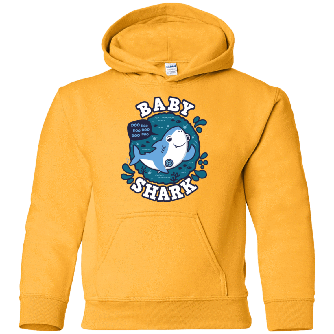 Sweatshirts Gold / YS Shark Family trazo - Baby Boy Youth Hoodie