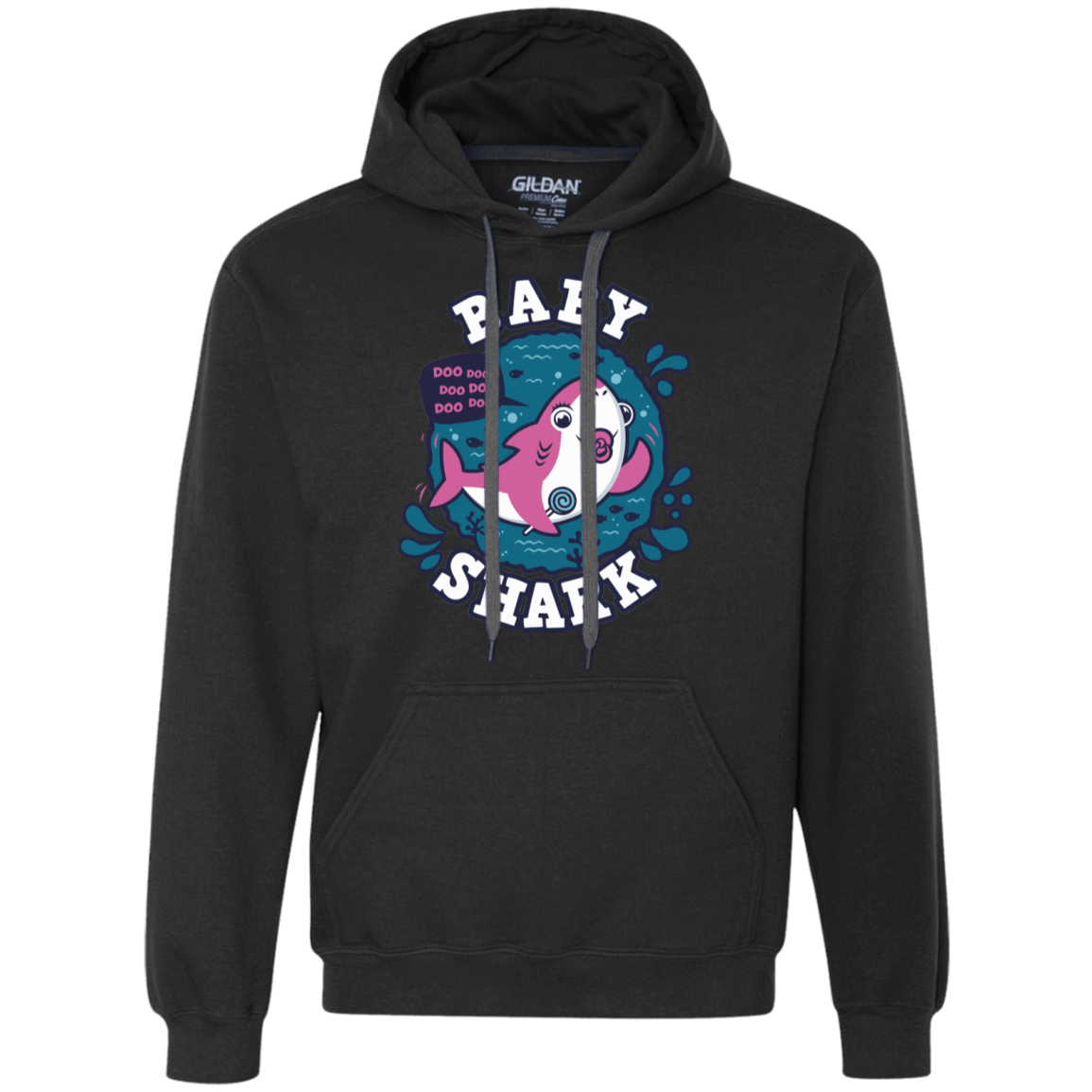 Sweatshirts Black / S Shark Family trazo - Baby Girl chupete Premium Fleece Hoodie