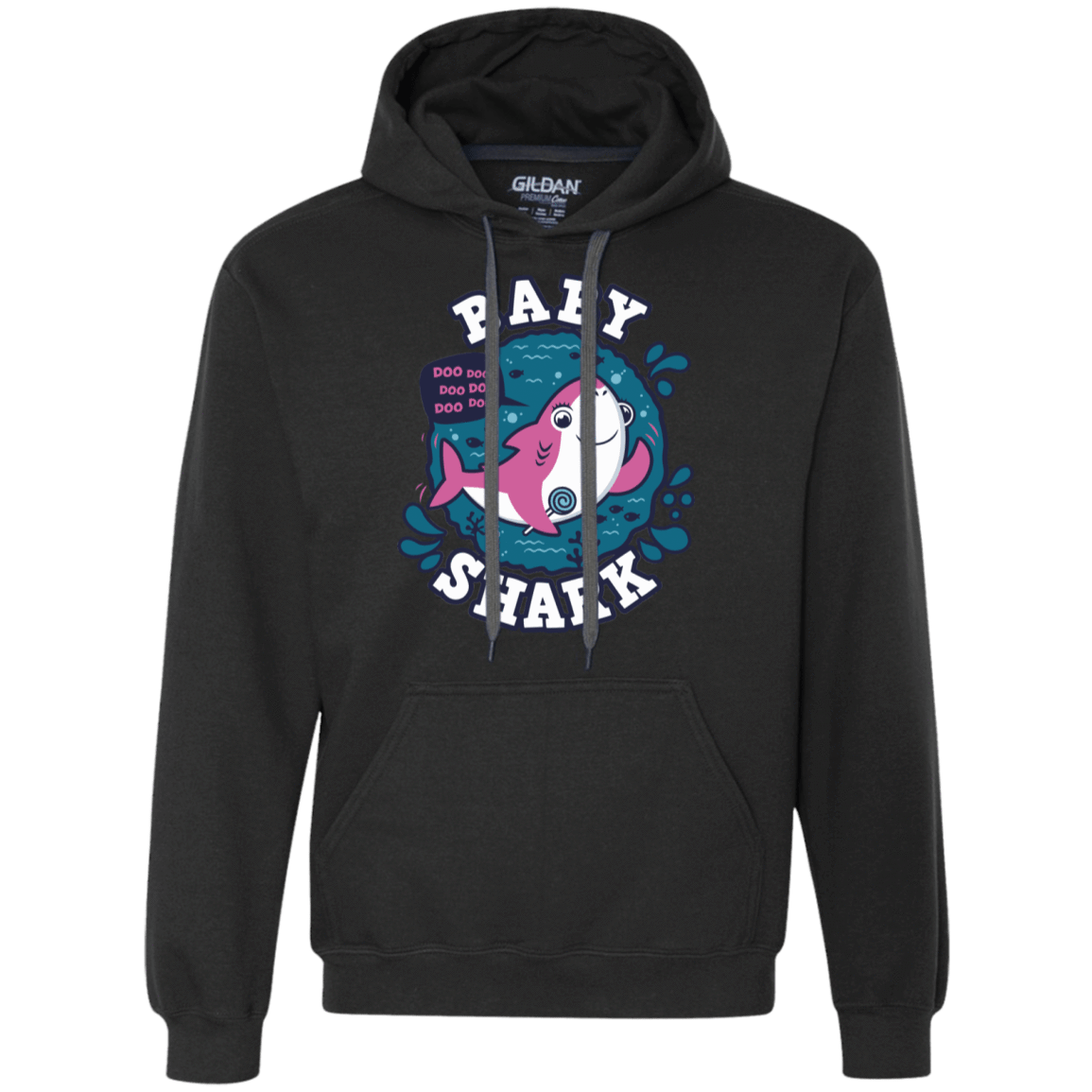 Sweatshirts Black / S Shark Family trazo - Baby Girl Premium Fleece Hoodie