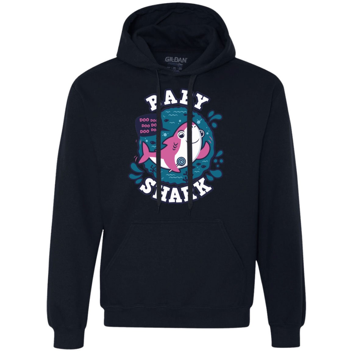 Sweatshirts Navy / S Shark Family trazo - Baby Girl Premium Fleece Hoodie