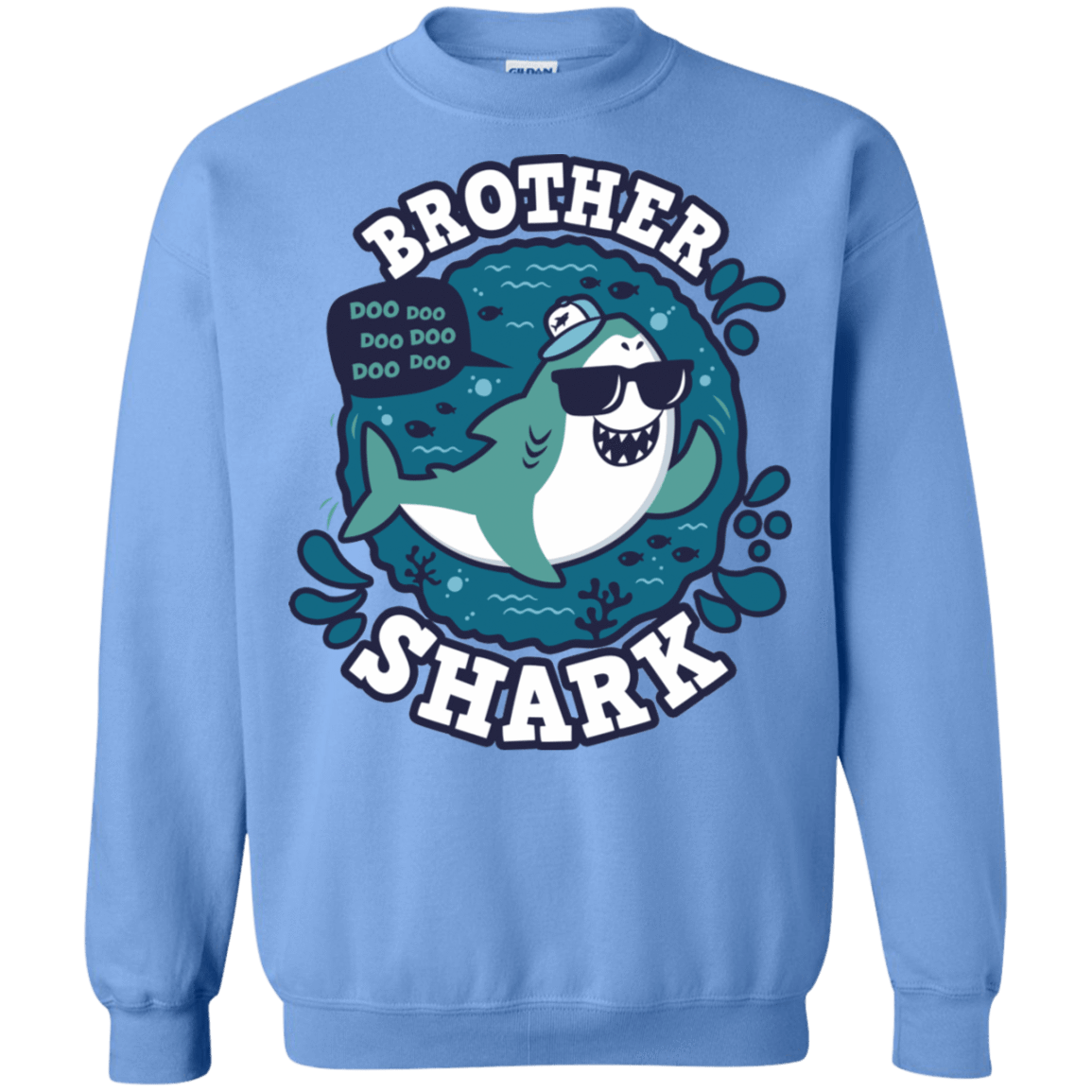 Sweatshirts Carolina Blue / S Shark Family trazo - Brother Crewneck Sweatshirt