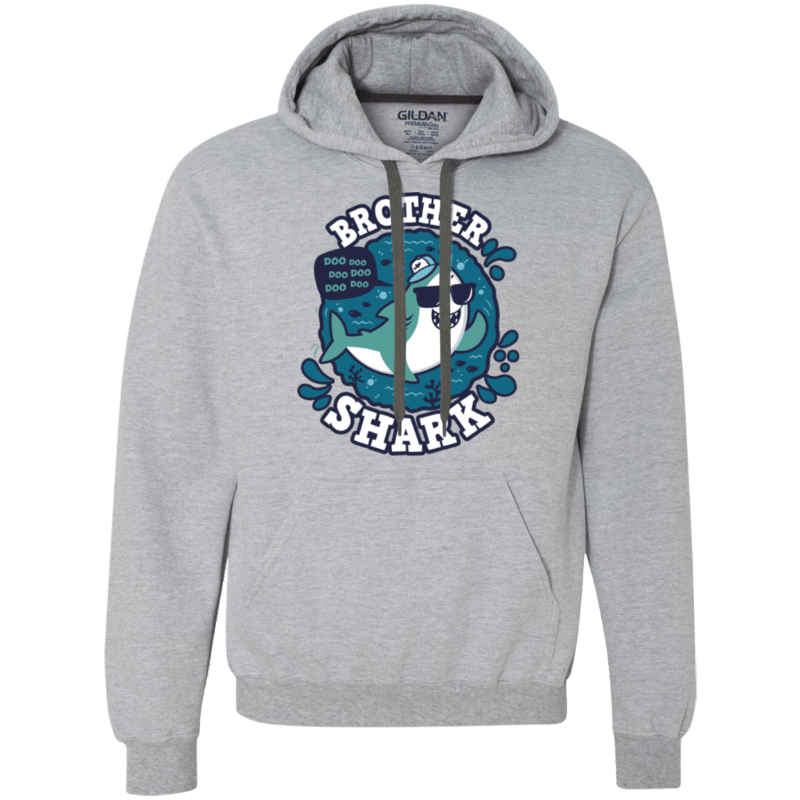 Sweatshirts Sport Grey / 2XL Shark Family trazo - Brother Premium Fleece Hoodie