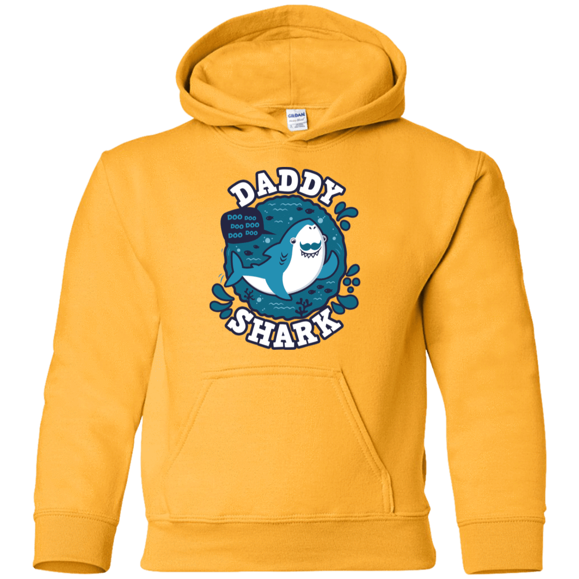 Sweatshirts Gold / YS Shark Family trazo - Daddy Youth Hoodie