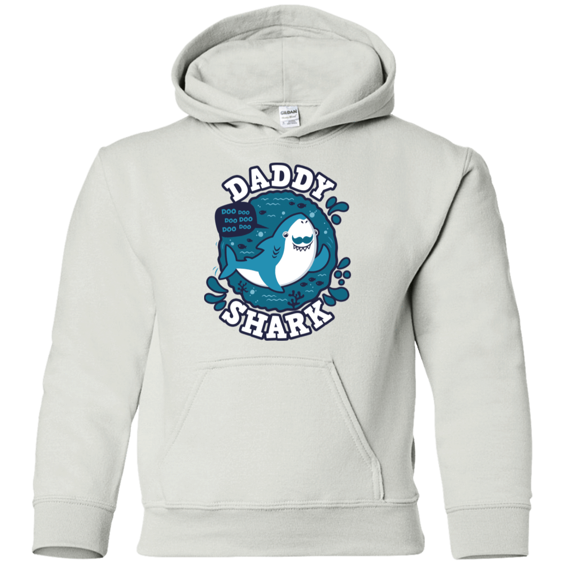 Sweatshirts White / YS Shark Family trazo - Daddy Youth Hoodie