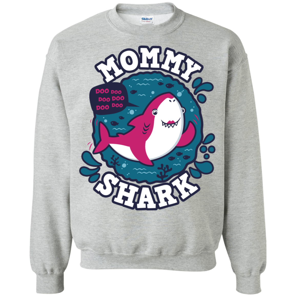 Sweatshirts Sport Grey / S Shark Family trazo - Mommy Crewneck Sweatshirt