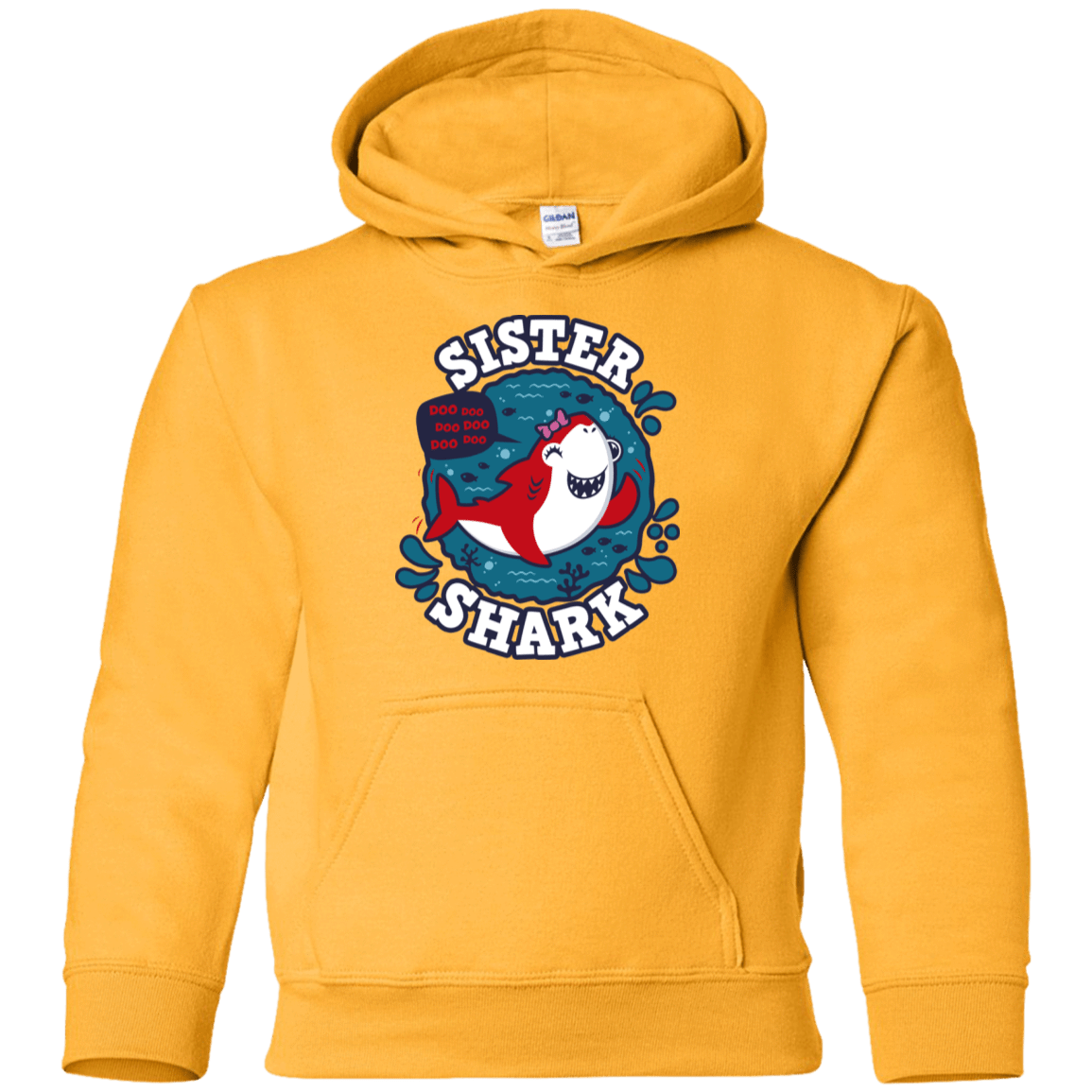 Sweatshirts Gold / YS Shark Family trazo - Sister Youth Hoodie