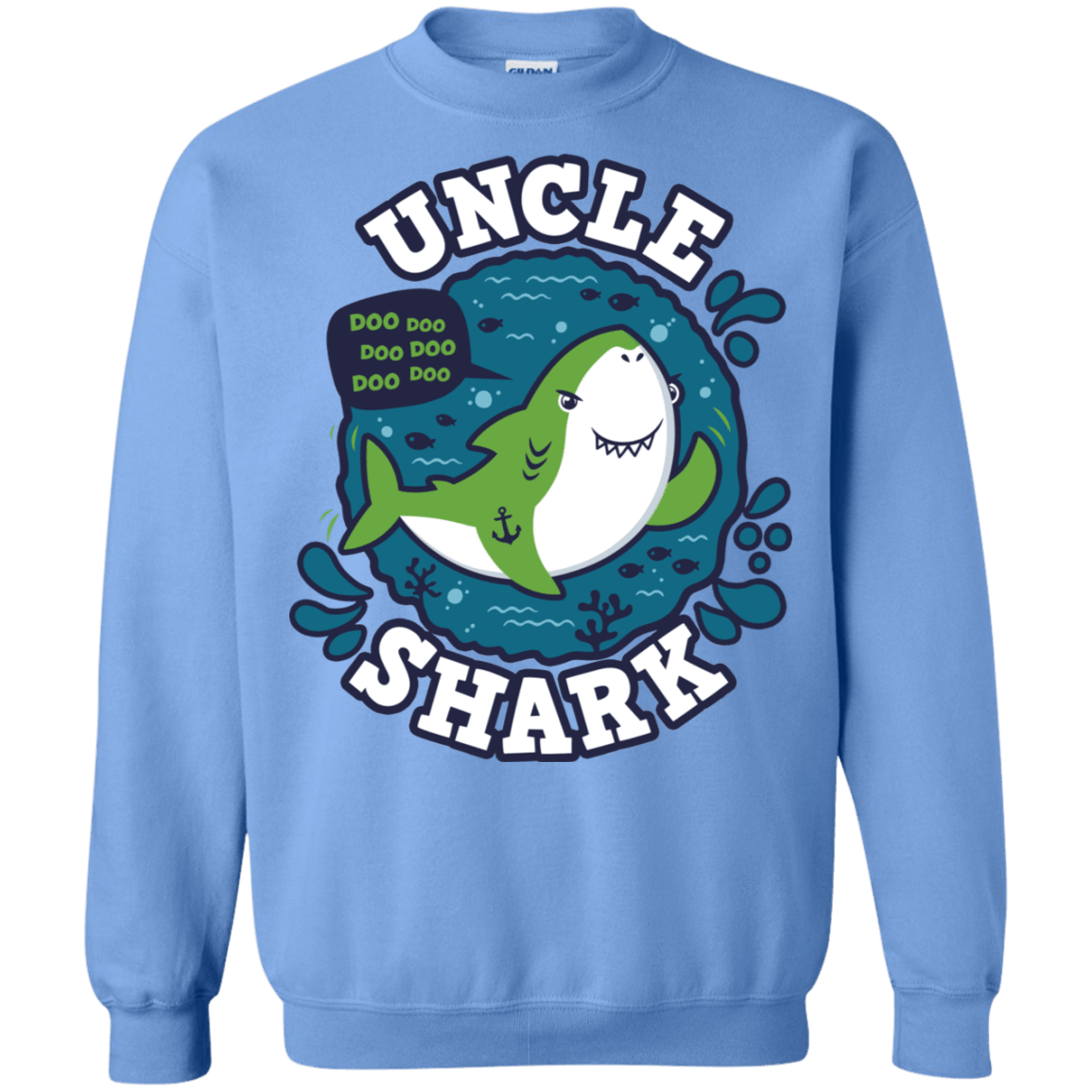 Sweatshirts Carolina Blue / S Shark Family trazo - Uncle Crewneck Sweatshirt