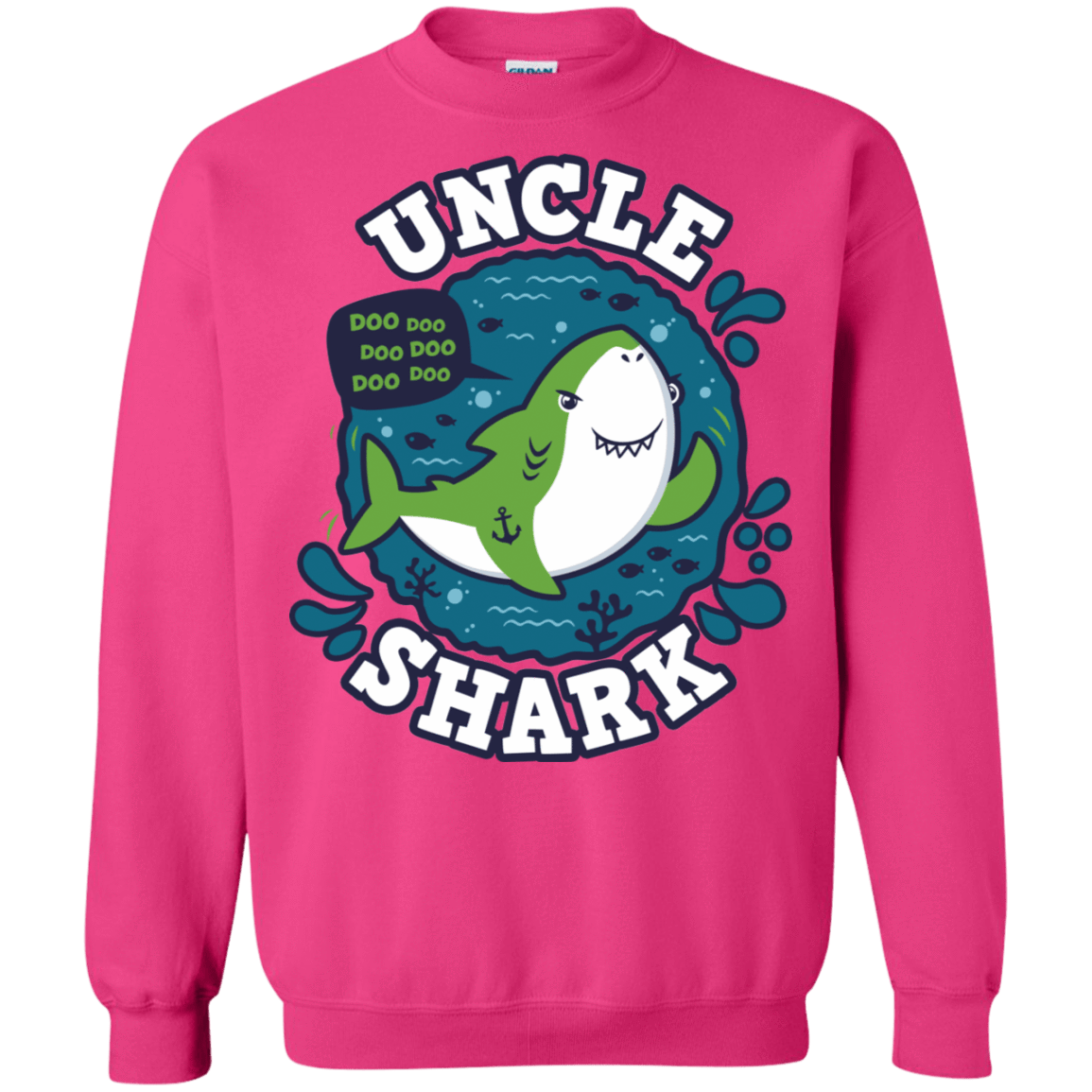 Sweatshirts Heliconia / S Shark Family trazo - Uncle Crewneck Sweatshirt