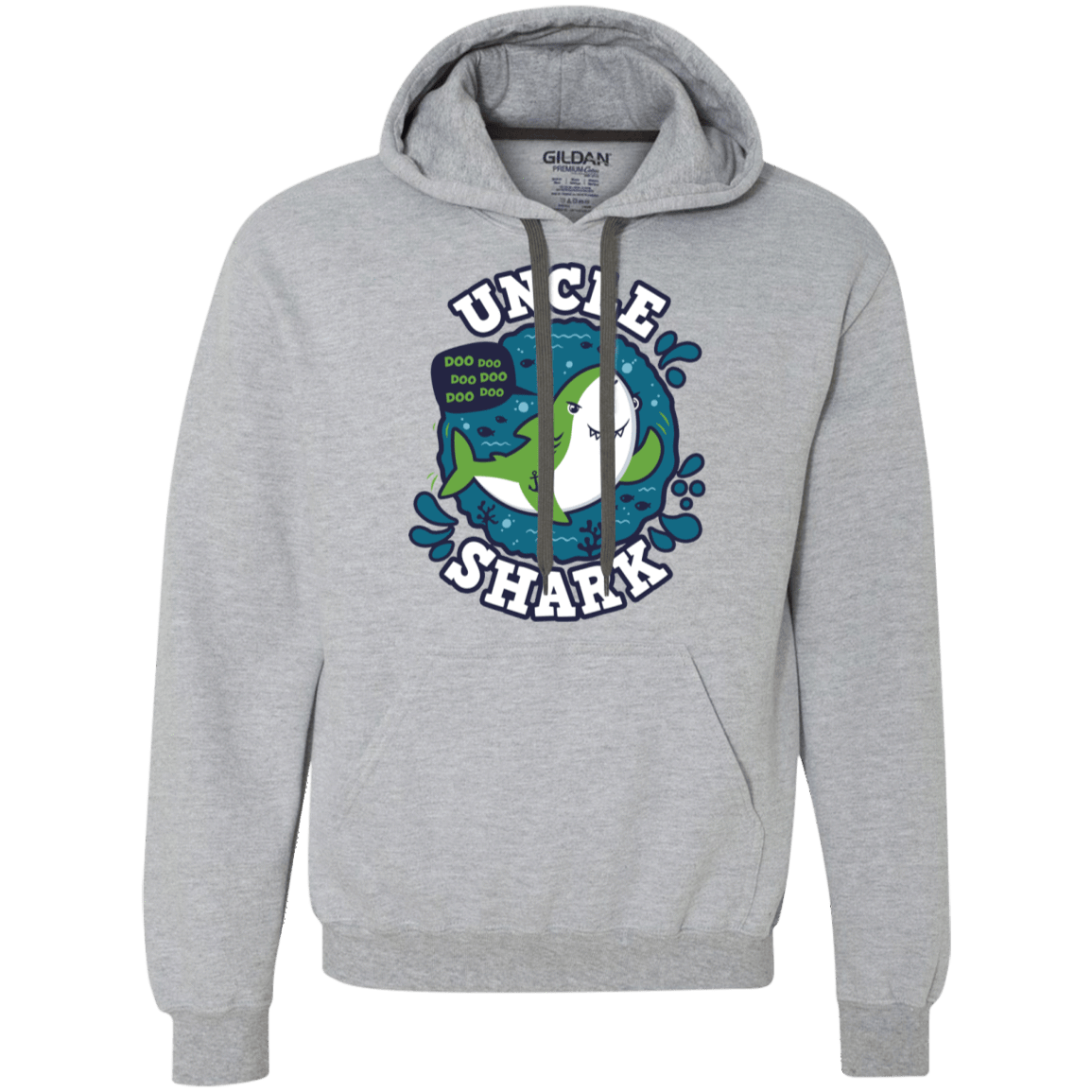 Sweatshirts Sport Grey / 2XL Shark Family trazo - Uncle Premium Fleece Hoodie