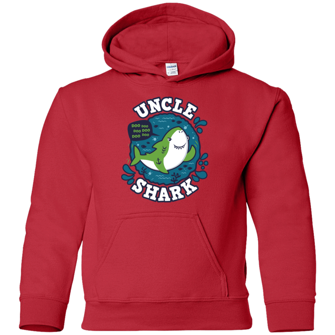 Sweatshirts Red / YS Shark Family trazo - Uncle Youth Hoodie