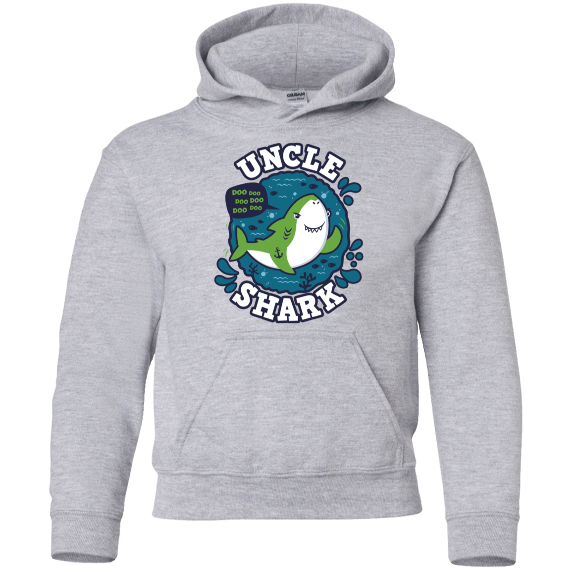 Sweatshirts Sport Grey / YS Shark Family trazo - Uncle Youth Hoodie