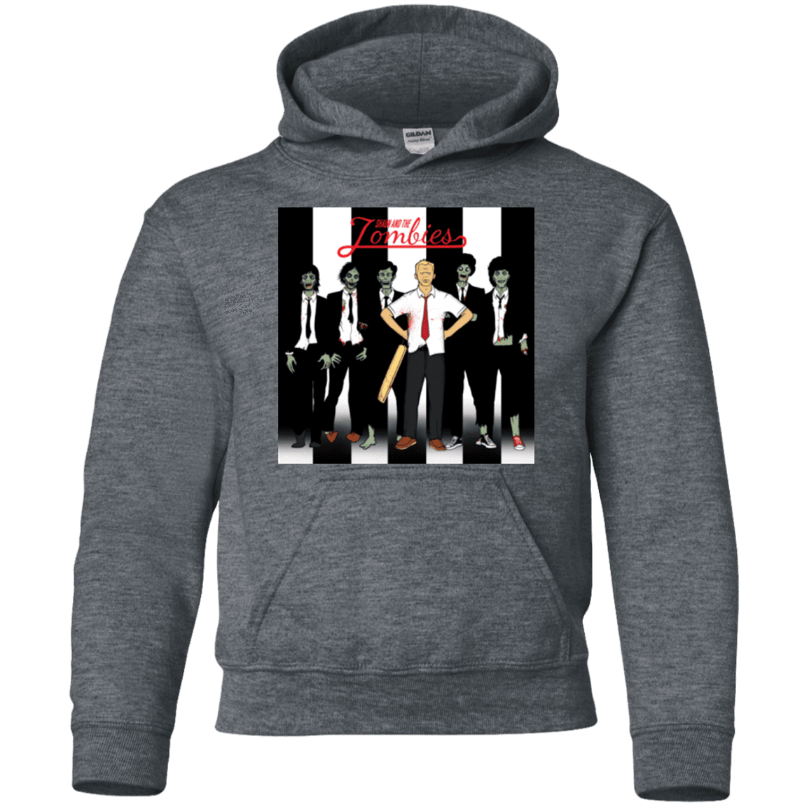 Sweatshirts Dark Heather / YS Shaun and the Zombies Youth Hoodie