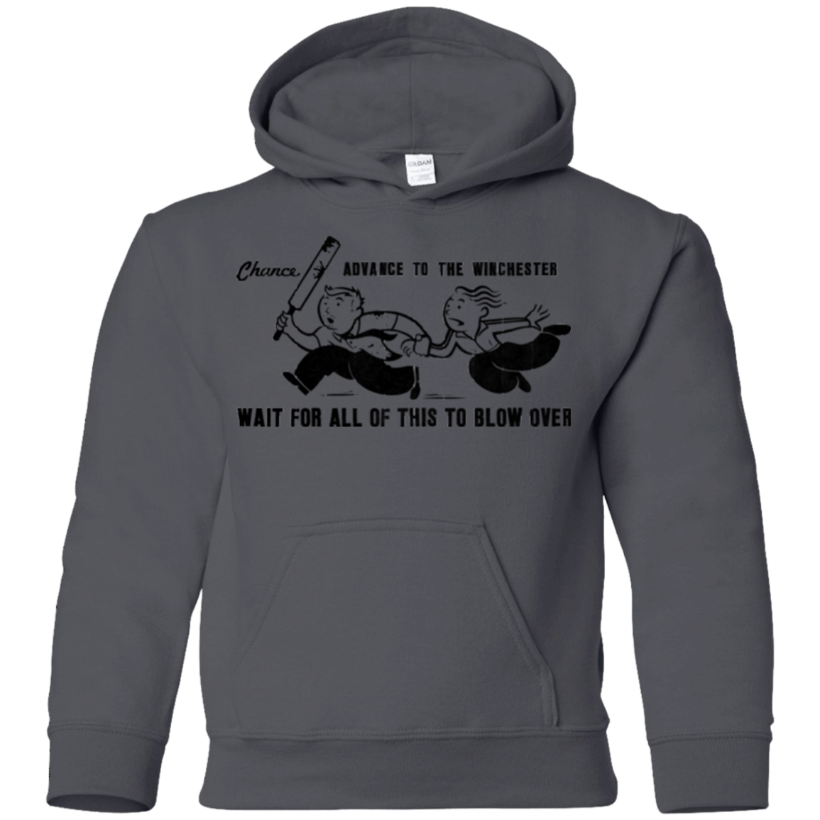 Sweatshirts Charcoal / YS Shauns Last Chance Youth Hoodie