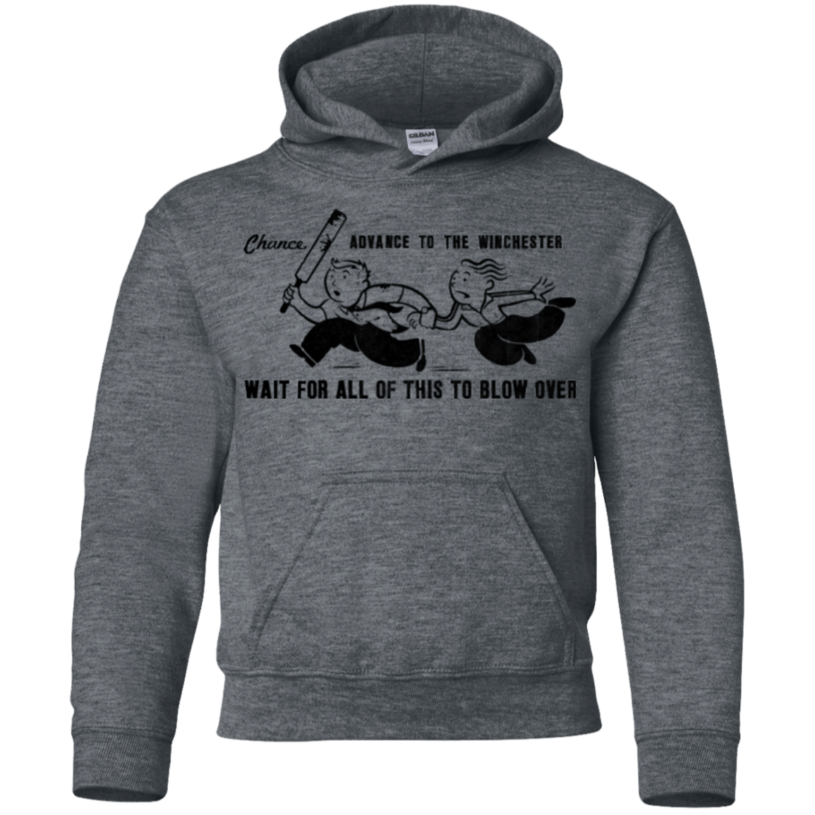 Sweatshirts Dark Heather / YS Shauns Last Chance Youth Hoodie