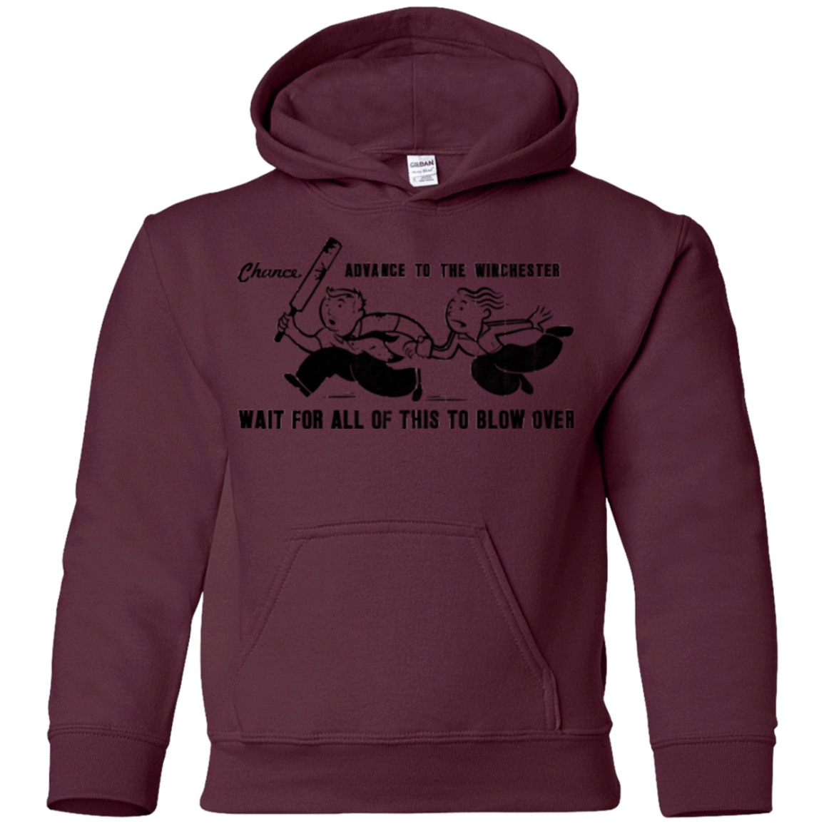 Sweatshirts Maroon / YS Shauns Last Chance Youth Hoodie