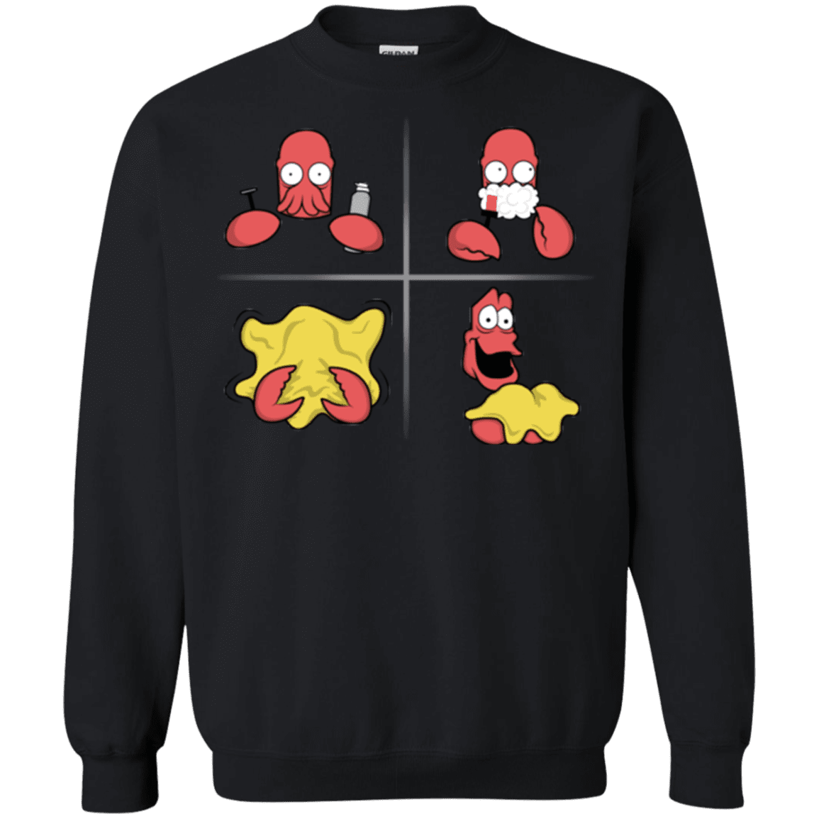 Sweatshirts Black / S Shaving Process Crewneck Sweatshirt