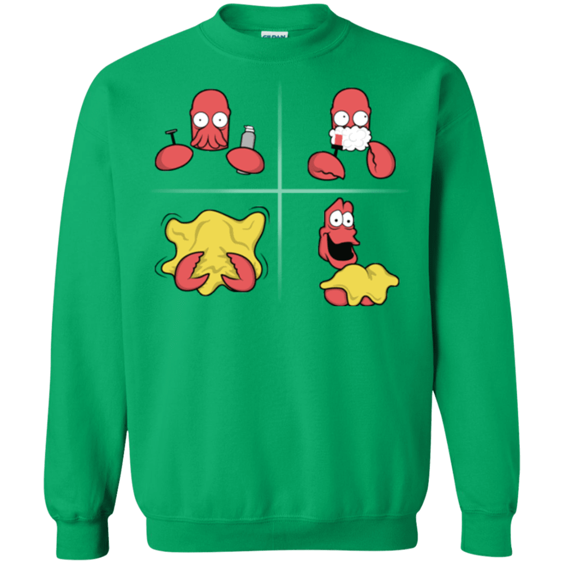 Sweatshirts Irish Green / S Shaving Process Crewneck Sweatshirt