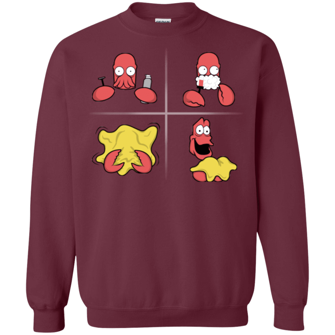 Sweatshirts Maroon / S Shaving Process Crewneck Sweatshirt