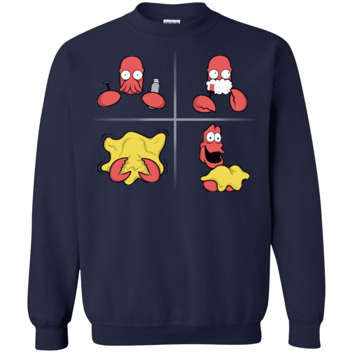 Sweatshirts Navy / S Shaving Process Crewneck Sweatshirt