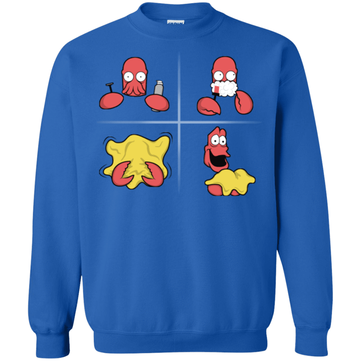 Sweatshirts Royal / S Shaving Process Crewneck Sweatshirt