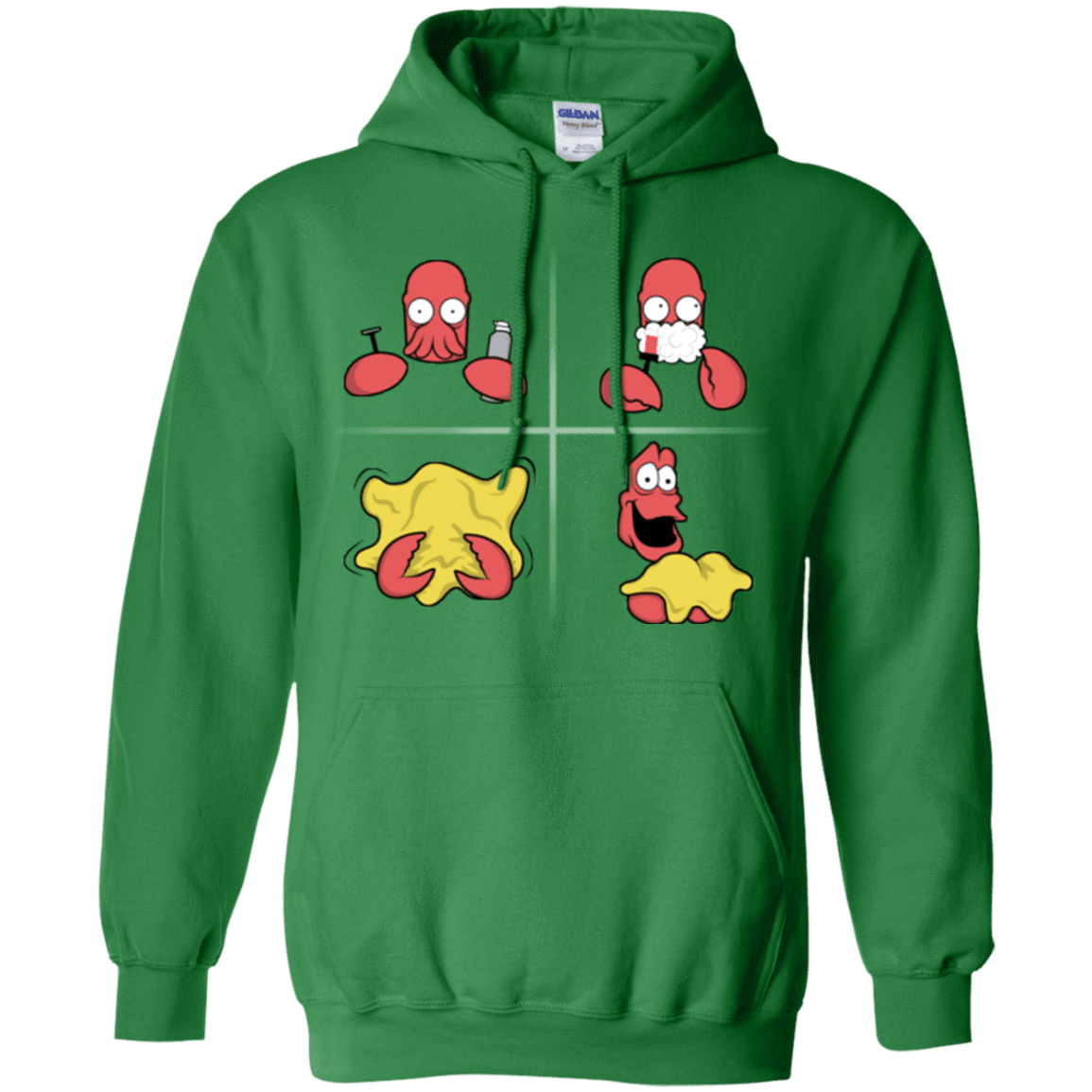 Sweatshirts Irish Green / S Shaving Process Pullover Hoodie