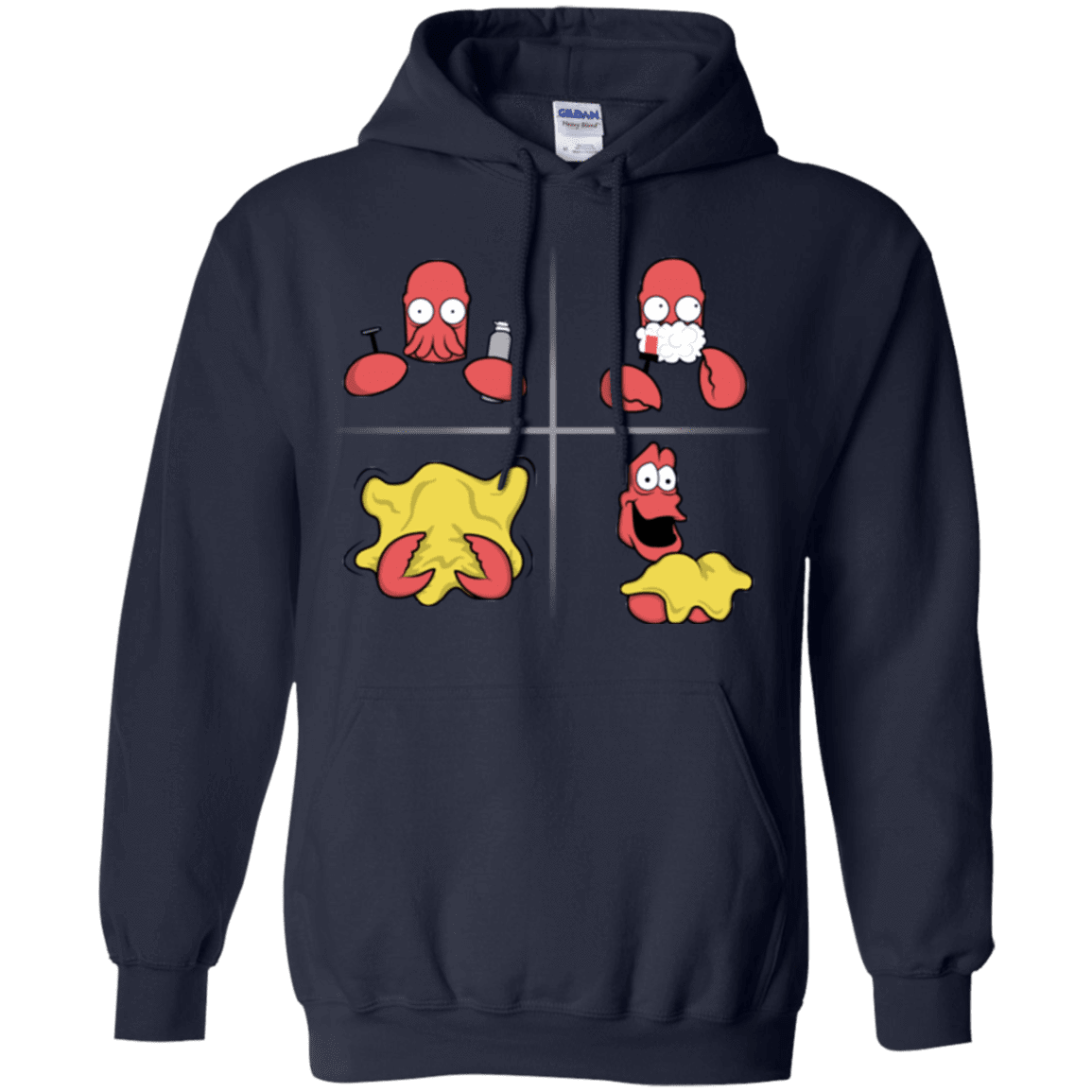 Sweatshirts Navy / S Shaving Process Pullover Hoodie