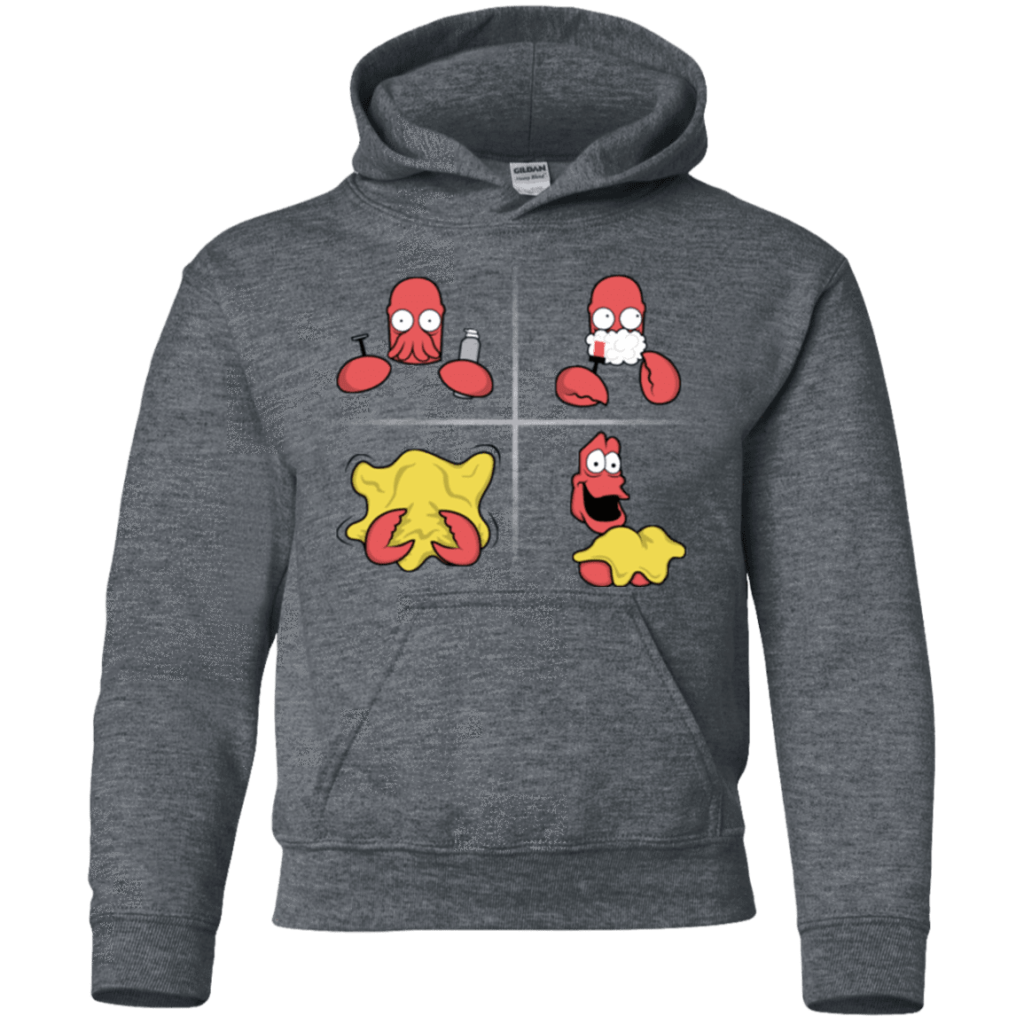 Sweatshirts Dark Heather / YS Shaving Process Youth Hoodie