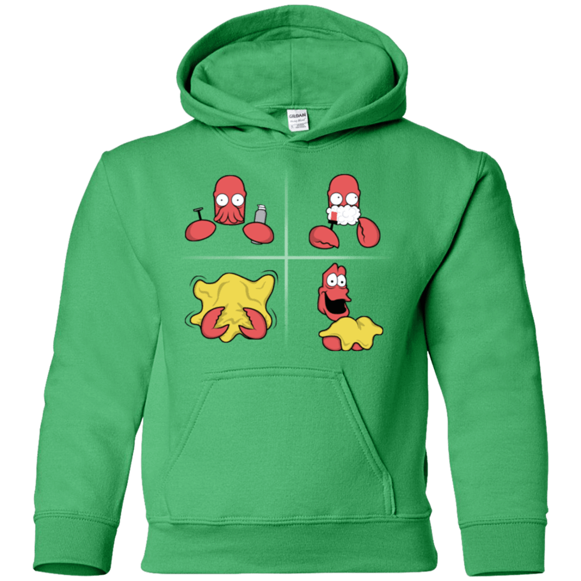 Sweatshirts Irish Green / YS Shaving Process Youth Hoodie