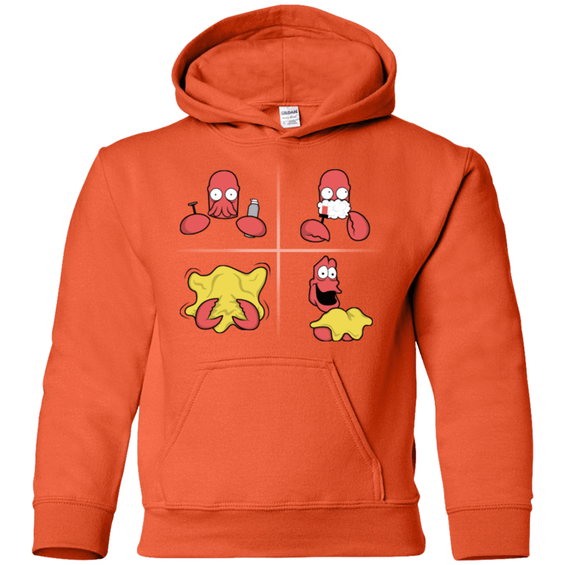 Sweatshirts Orange / YS Shaving Process Youth Hoodie