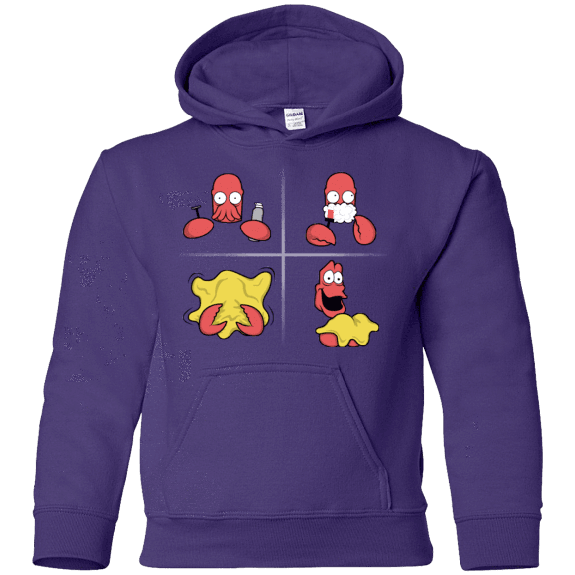 Sweatshirts Purple / YS Shaving Process Youth Hoodie