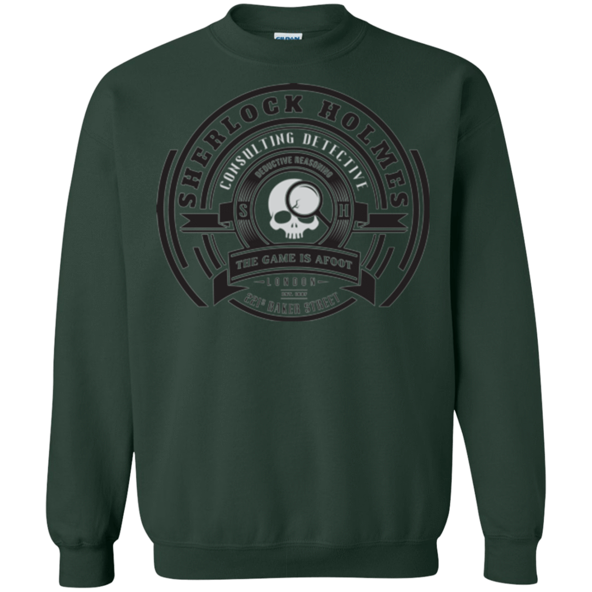 Sweatshirts Forest Green / Small Sherlock Holmes Crewneck Sweatshirt