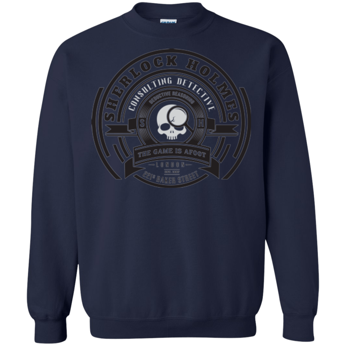 Sweatshirts Navy / Small Sherlock Holmes Crewneck Sweatshirt