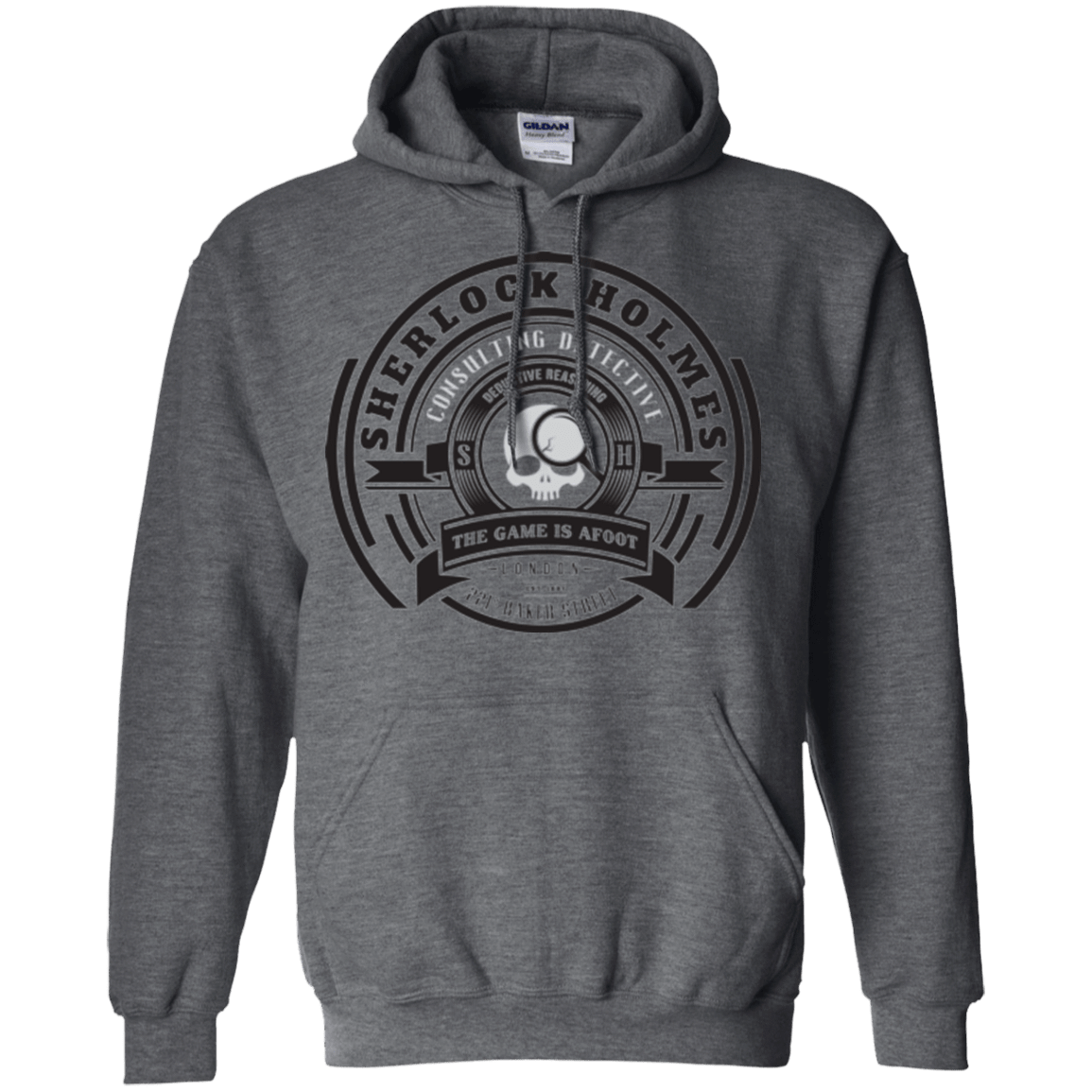 Sweatshirts Dark Heather / Small Sherlock Holmes Pullover Hoodie
