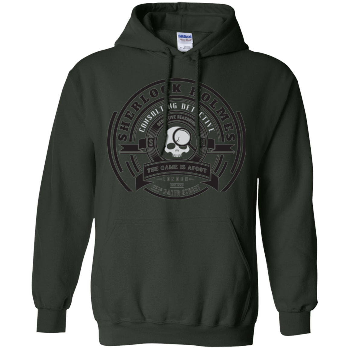 Sweatshirts Forest Green / Small Sherlock Holmes Pullover Hoodie