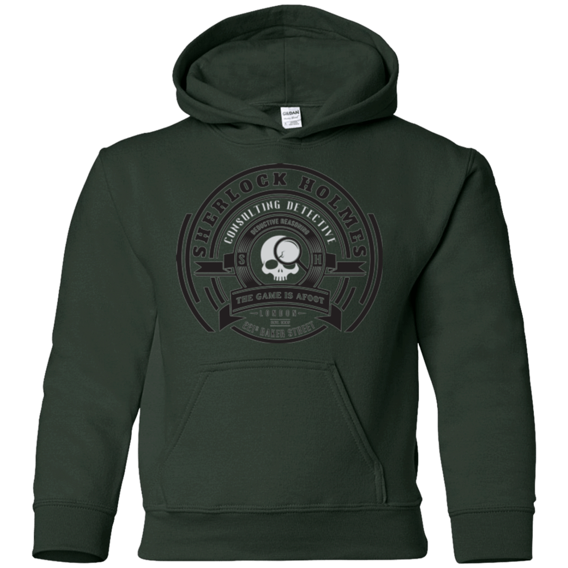 Sweatshirts Forest Green / YS Sherlock Holmes Youth Hoodie