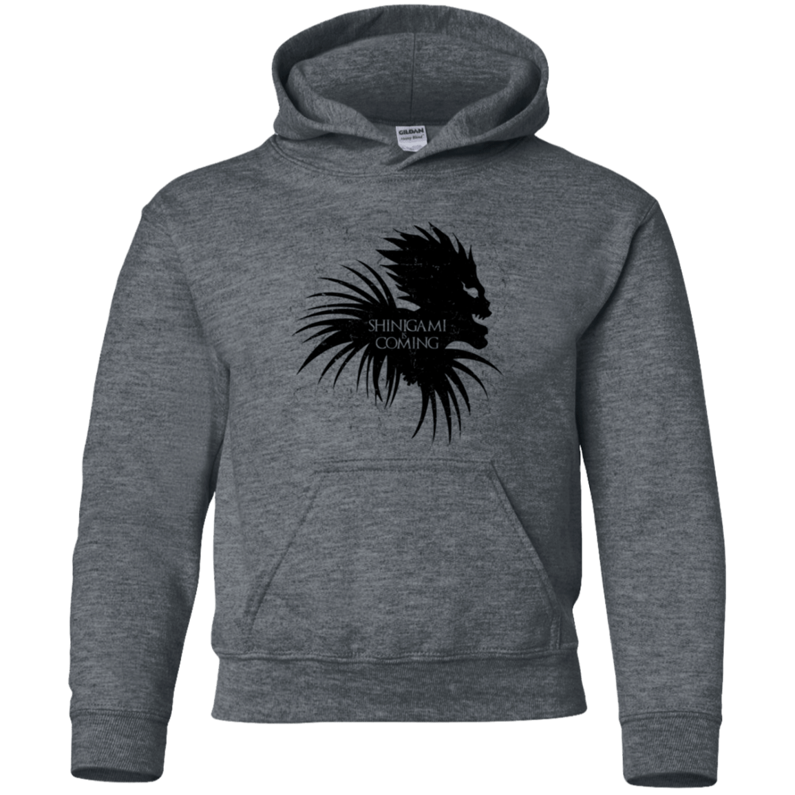 Sweatshirts Dark Heather / YS Shinigami Is Coming Youth Hoodie