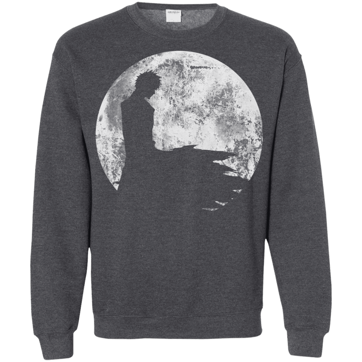 Sweatshirts Dark Heather / S Shinigami Moon Crewneck Sweatshirt